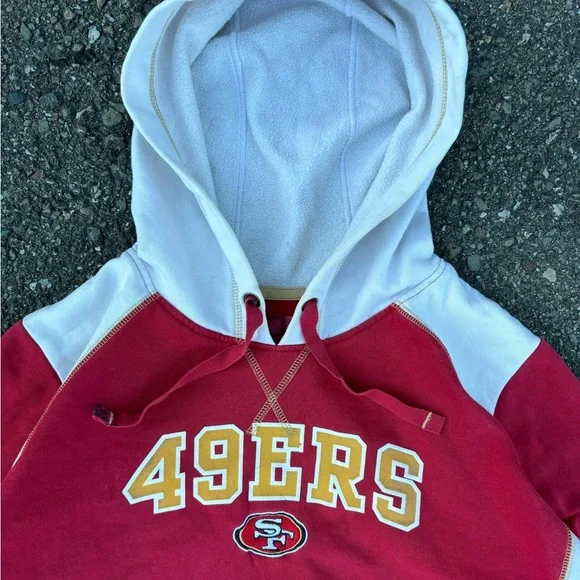 Y2K San Francisco 49ers Hoodie Pullover Sweater - Picture 4 of 12